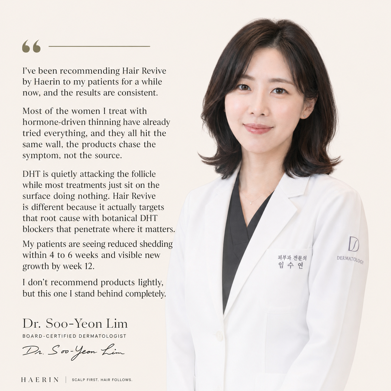 Korean Hair Growth Serum for Thinning & Shedding