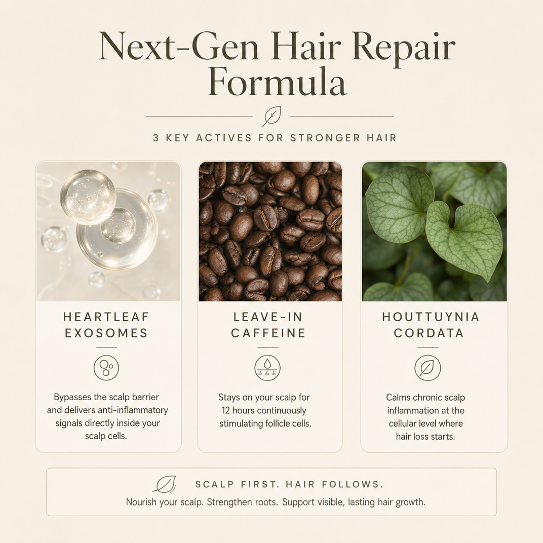 Korean Hair Growth Serum for Thinning & Shedding